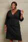 Culture Code Plus Size Surplice Flare Ruching Dress