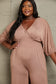 Culture Code Plus Size Smocking Waist Jumpsuit