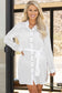 Belted Button-Front Cover-Up Shirt Dress