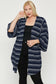 Multi-color Striped Cardigan Plus Size