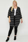 Multi-color Striped Cardigan Plus Size