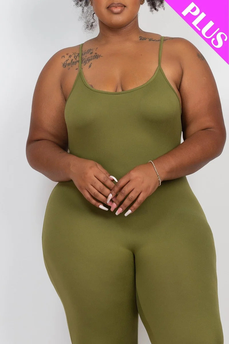 Plus size hot sale cami jumpsuit