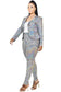 Plus Size Disco Metallic Sequins 2 Piece Jacket Set