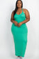 Plus Racer Back Maxi Dress