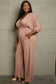 Culture Code Plus Size Smocking Waist Jumpsuit