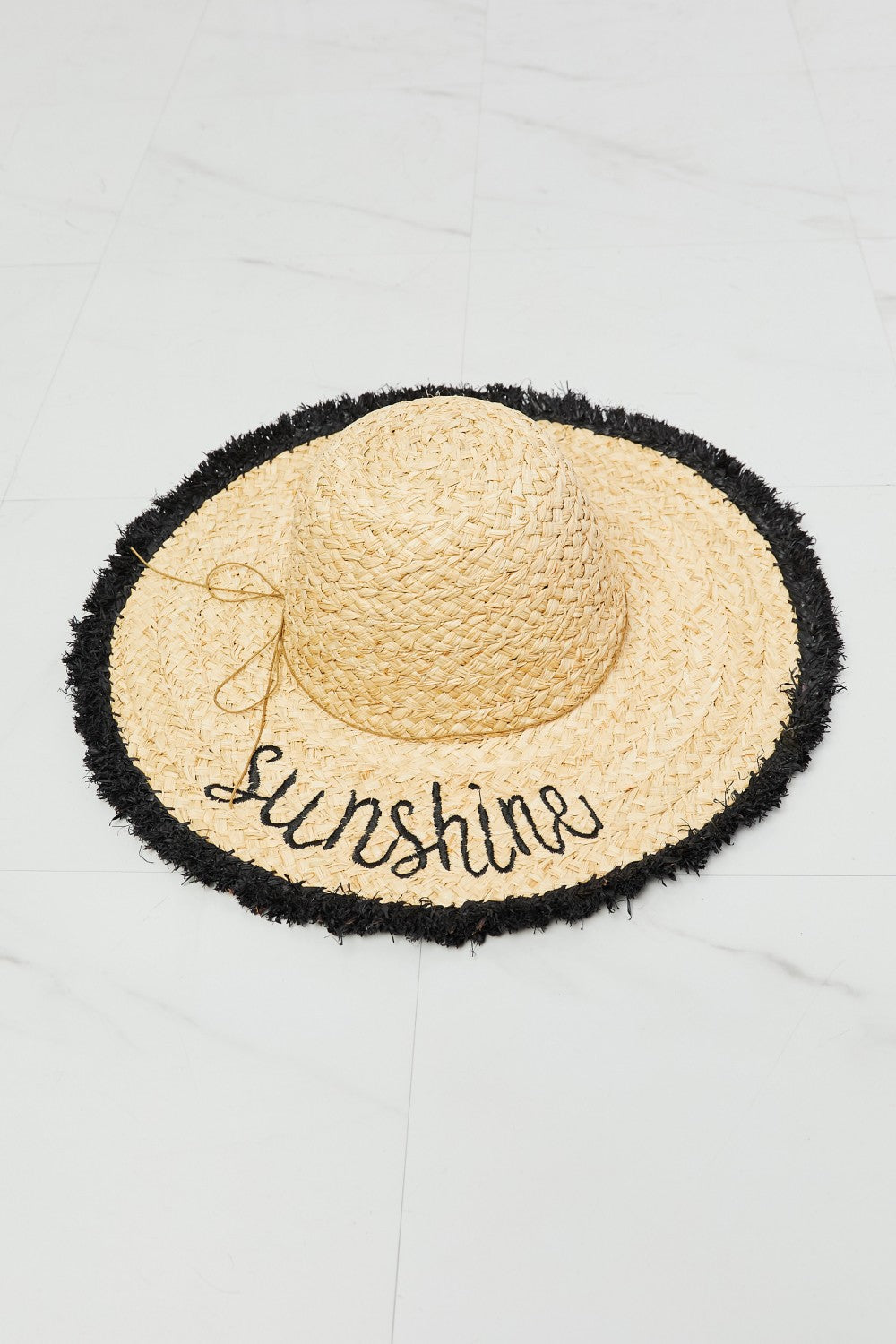 Sunshine Straw Fringe Hat