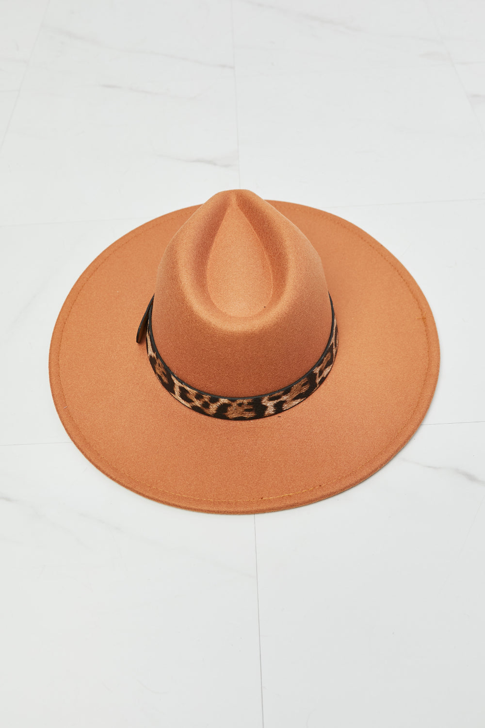 In The Wild Leopard Detail Fedora Hat